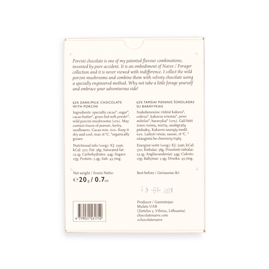 Naive - Porcini Dark Milk