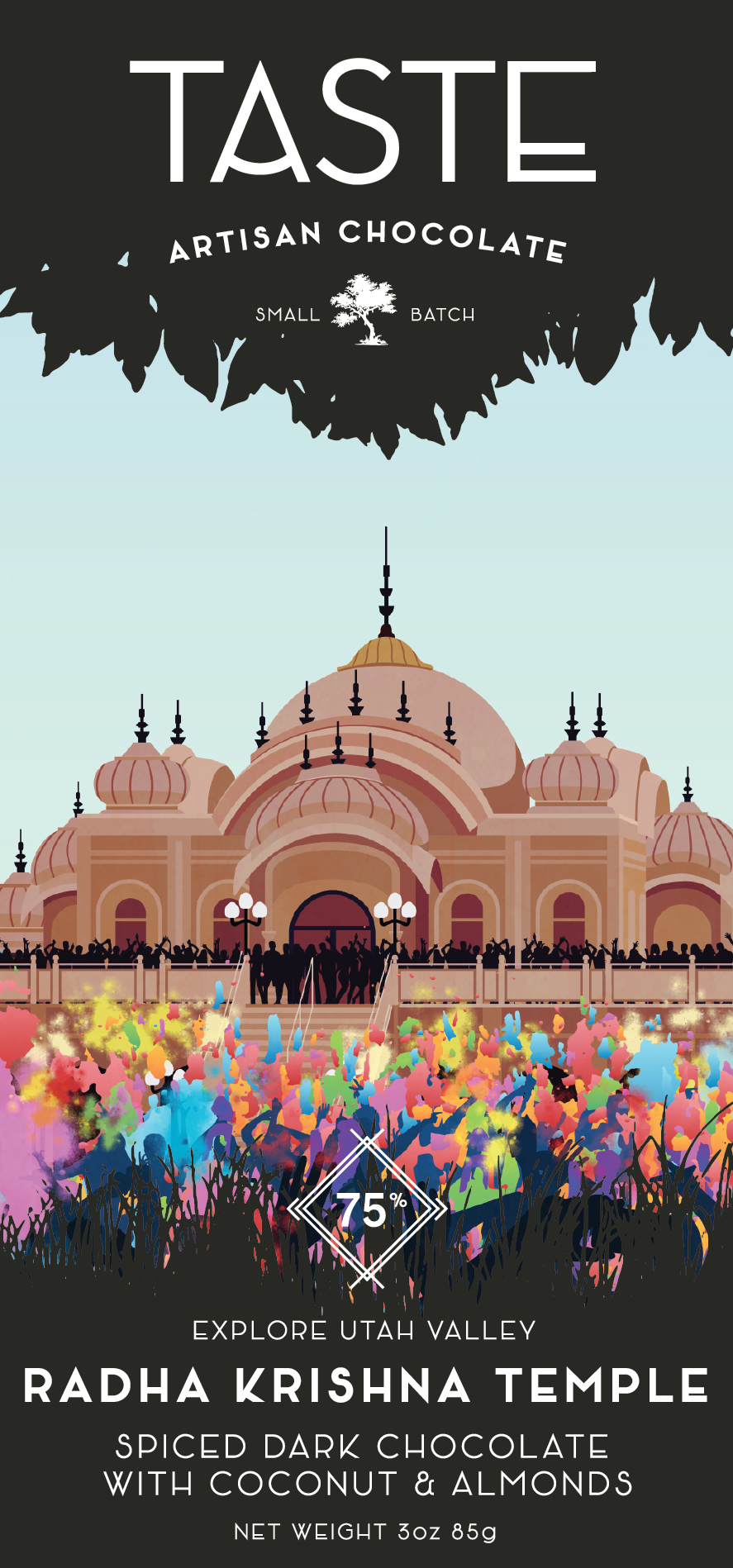 Radha Krishna Temple 75% - 3oz Bar