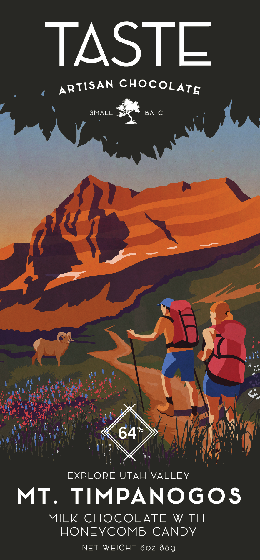 Mt. Timpanogos 64% - 3oz Bar