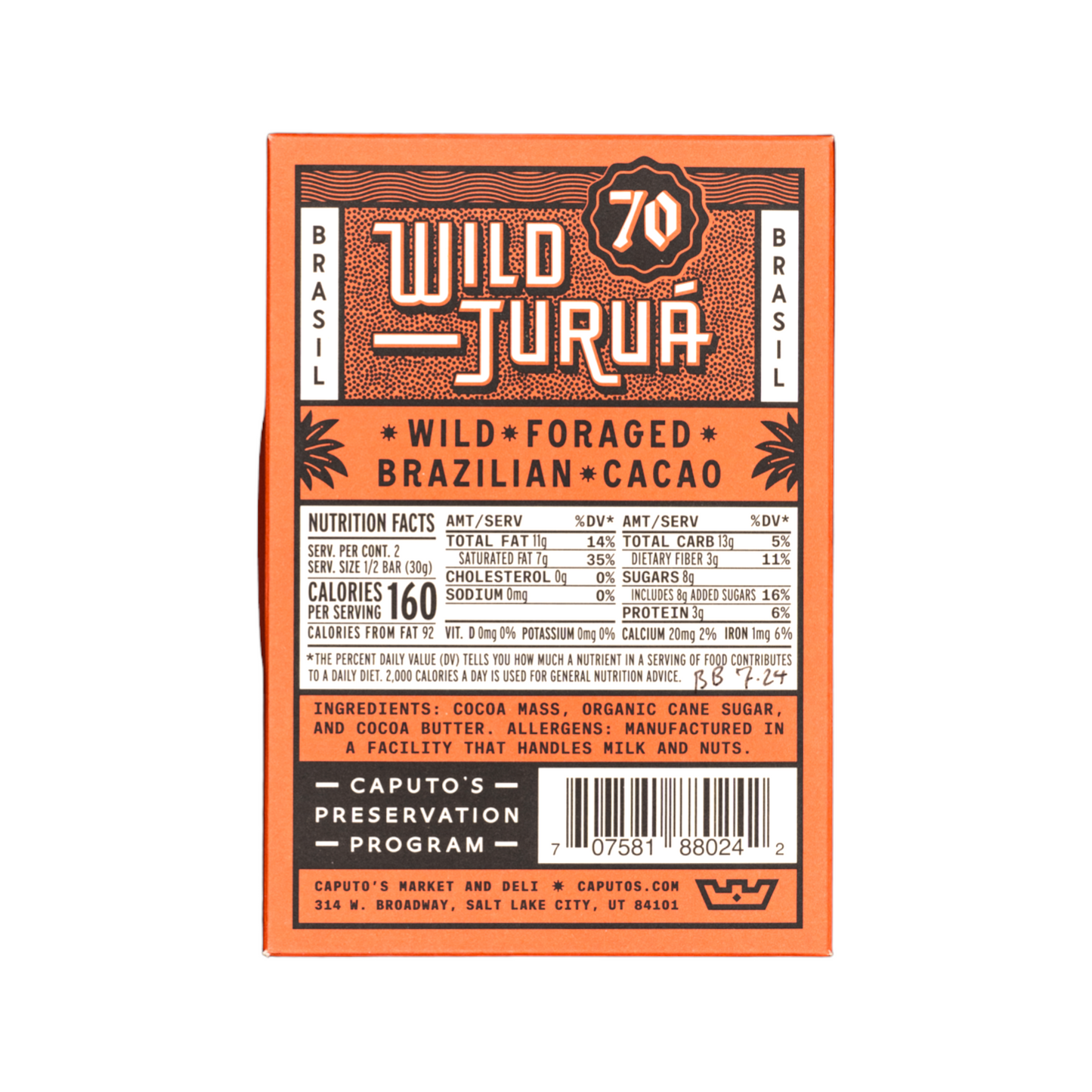 Caputo's - Wild Juruá 70% by Luisa Abram